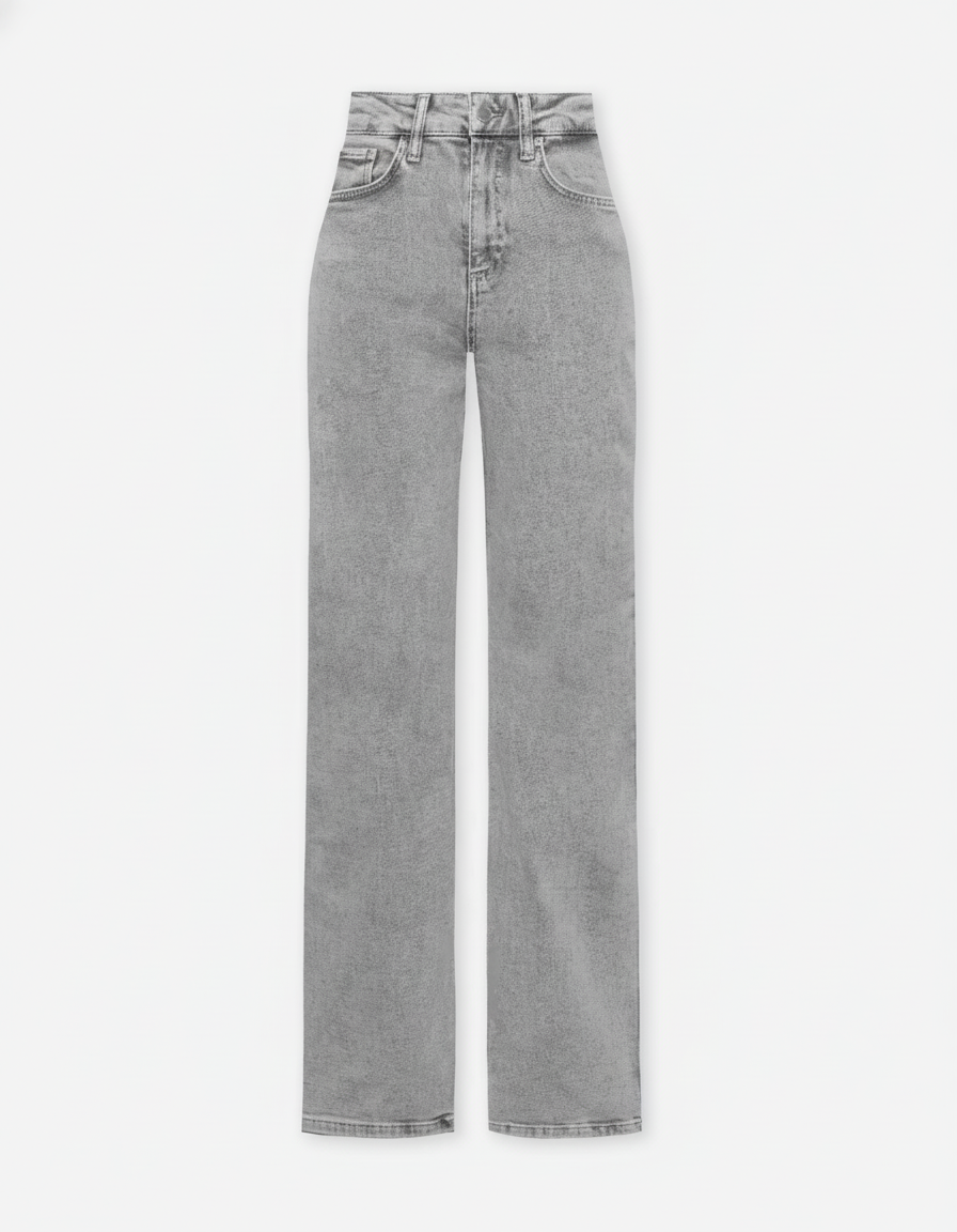 Aitana - Jeans a Taglio Bootcut Grigio
