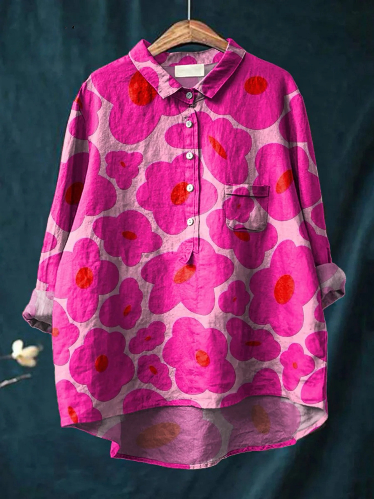 Mia - Camicia casual a fiori