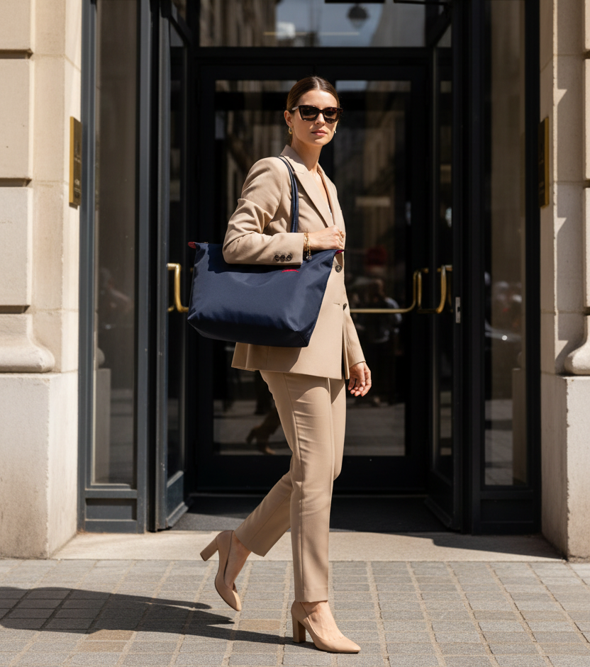 BORSA TOTE GRANDE LONGCHAMP | BLU NAVY