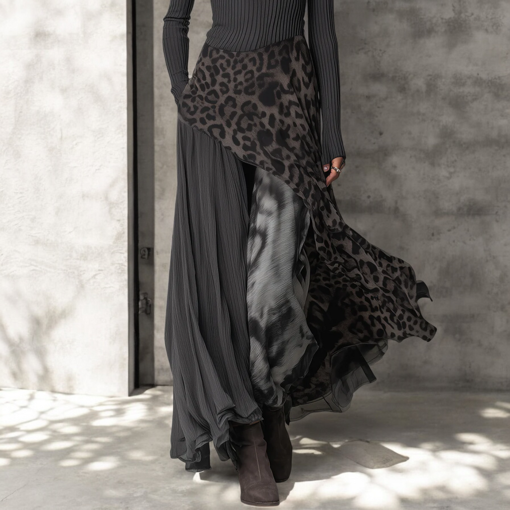 Clara - Vestito Lungo Leopardato