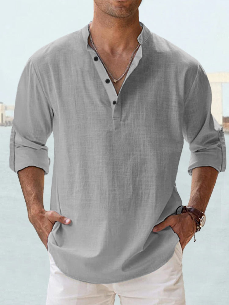 Arthur | Camicia senza colletto