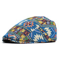 Reginald | Vintage Stampato Cappello piatto