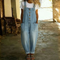 Mae™ | Salopette vintage in cotone dox effeto denim