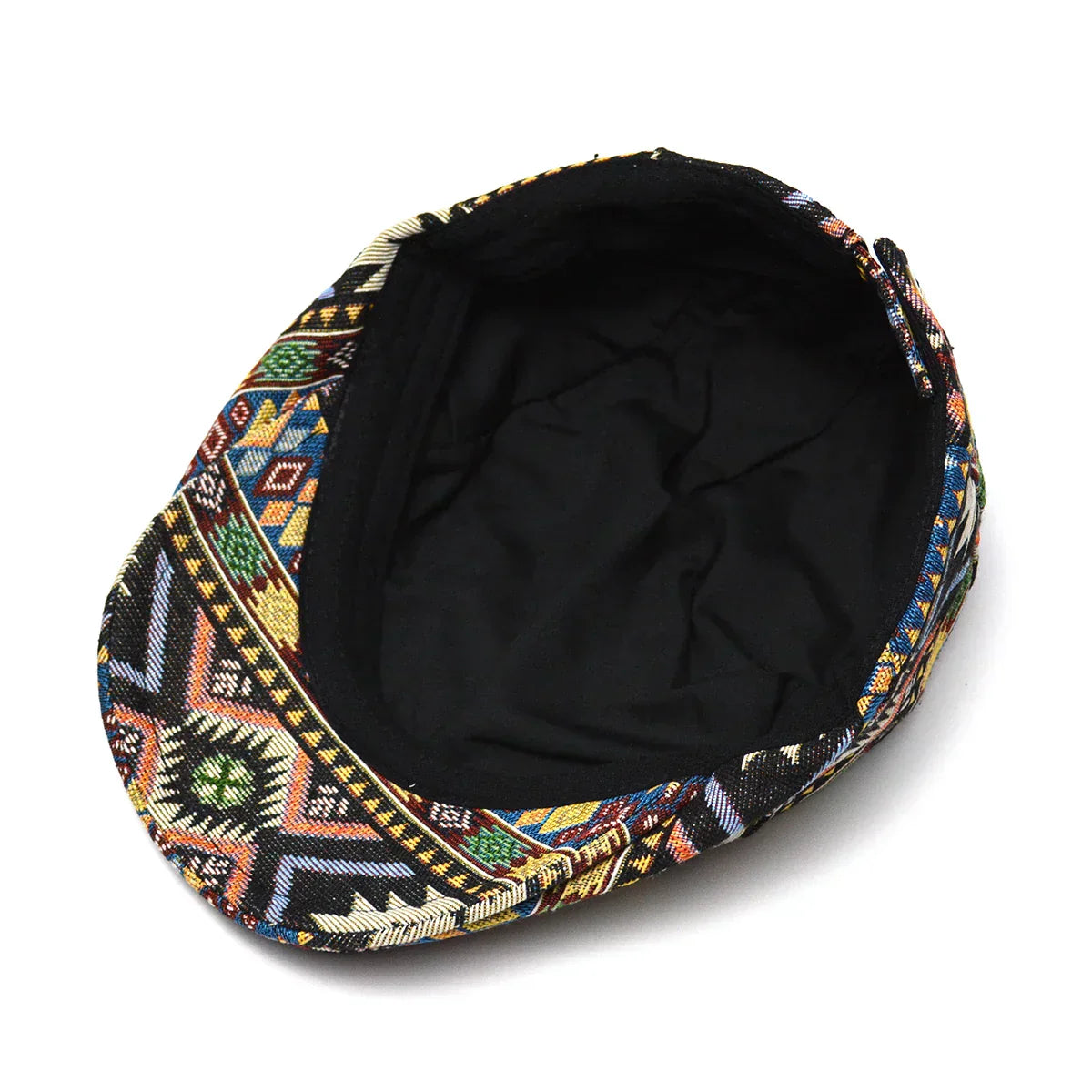 Reginald | Vintage Stampato Cappello piatto