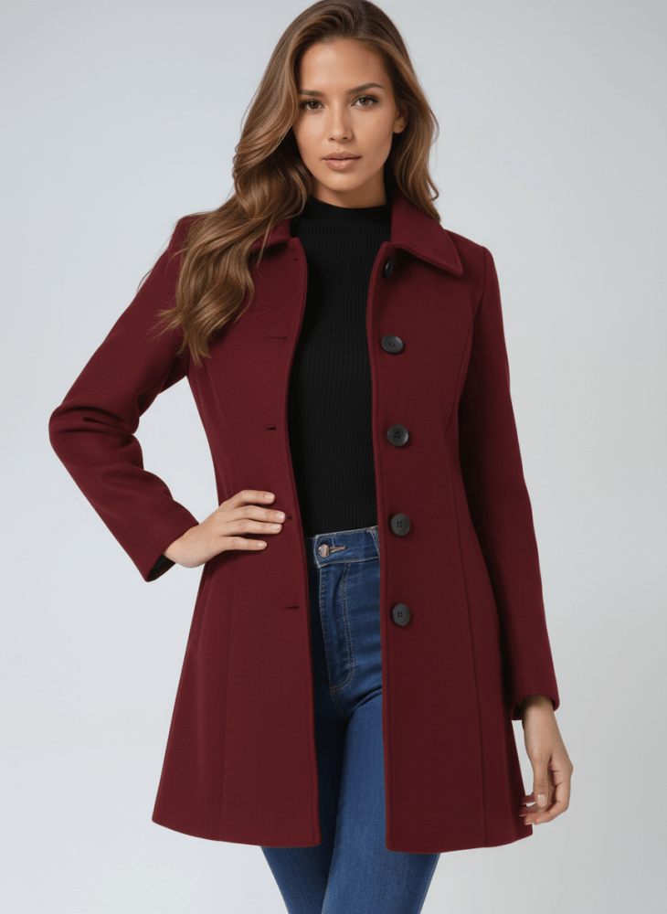 Helena - Cappotto Invernale con Bottoni