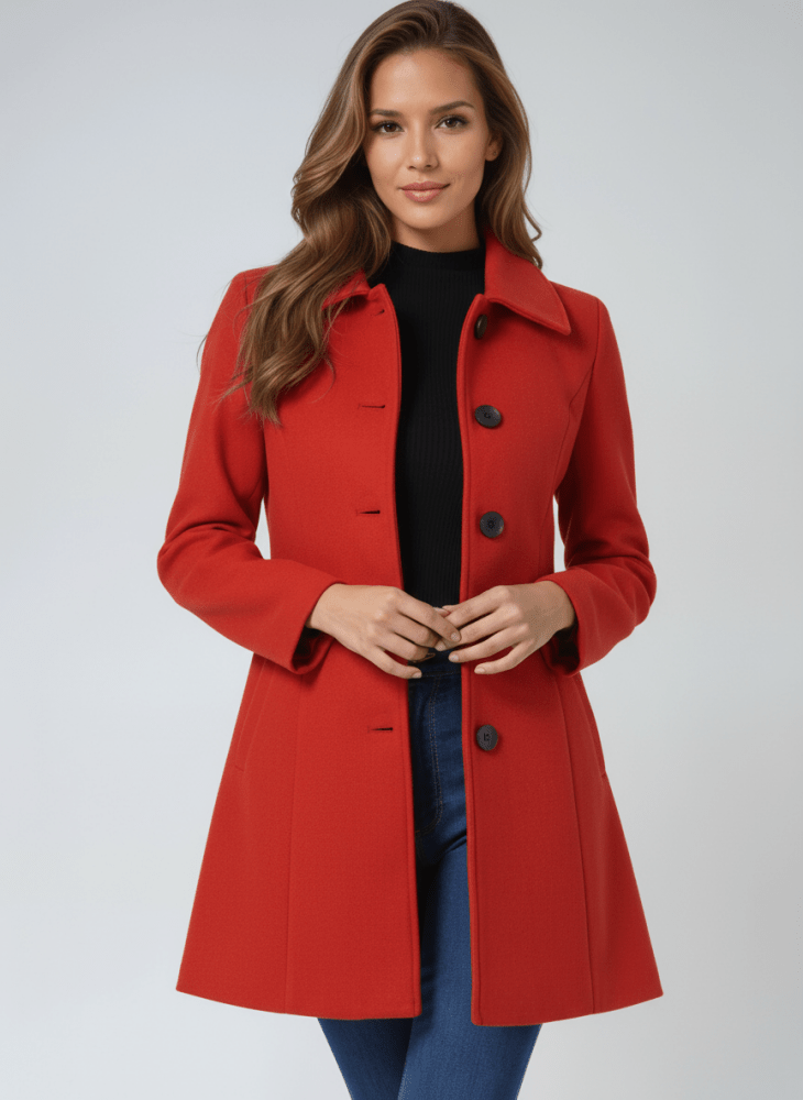 Helena - Cappotto Invernale con Bottoni