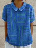 Maya | Striped Geomeric Shirt
