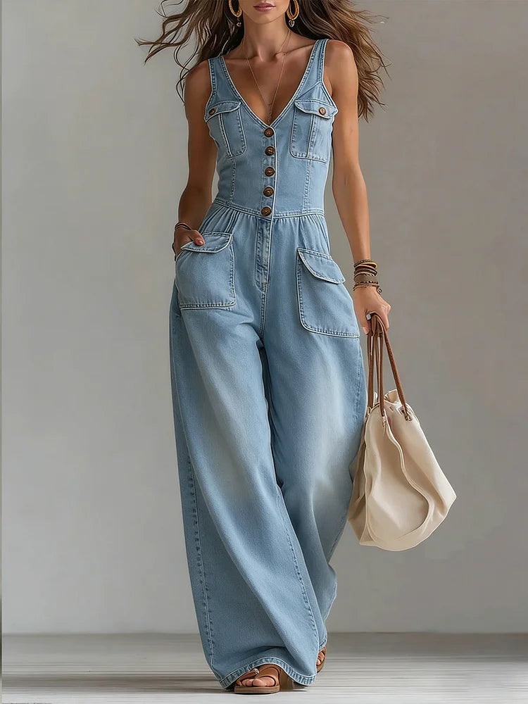 Sophie™ | Tuta denim ampia