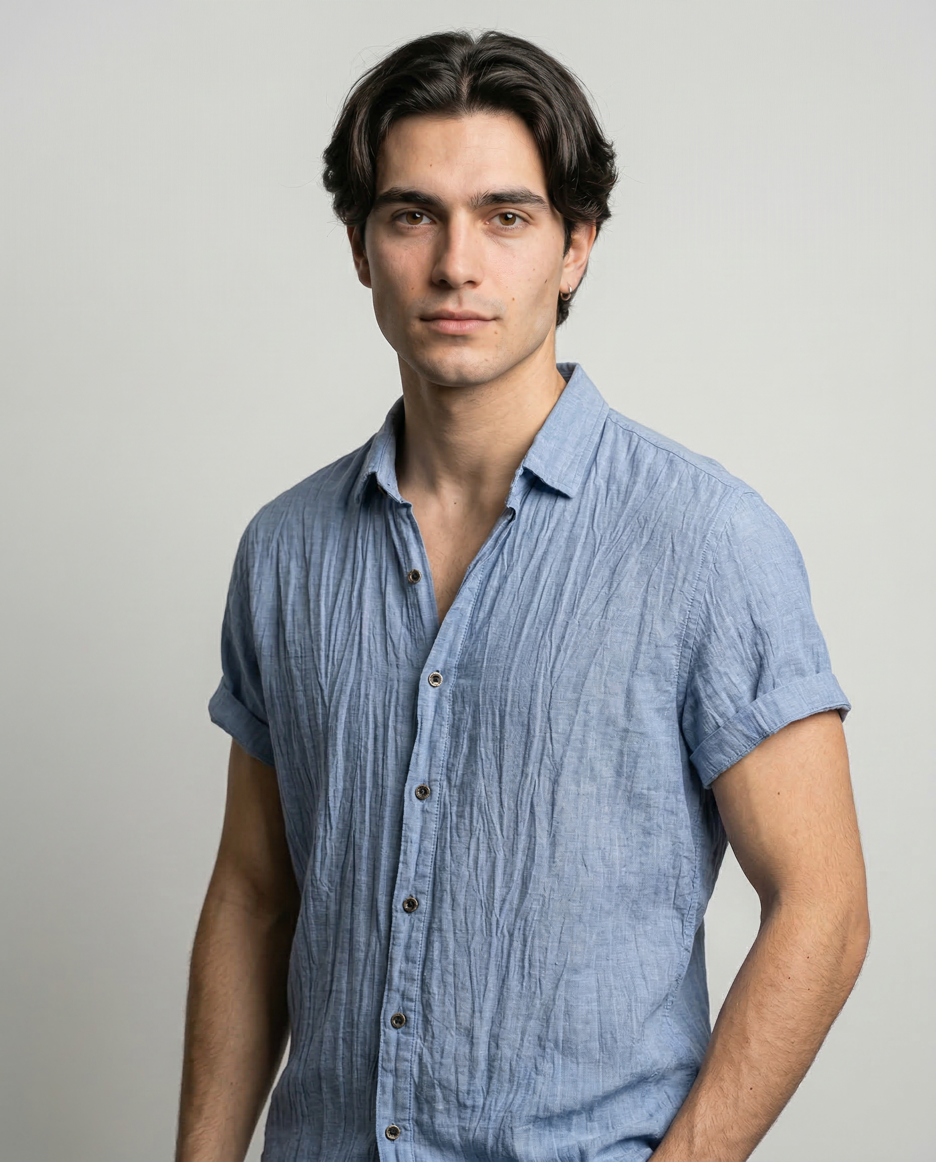 LOREN | Camicia di Lino a Maniche Corte