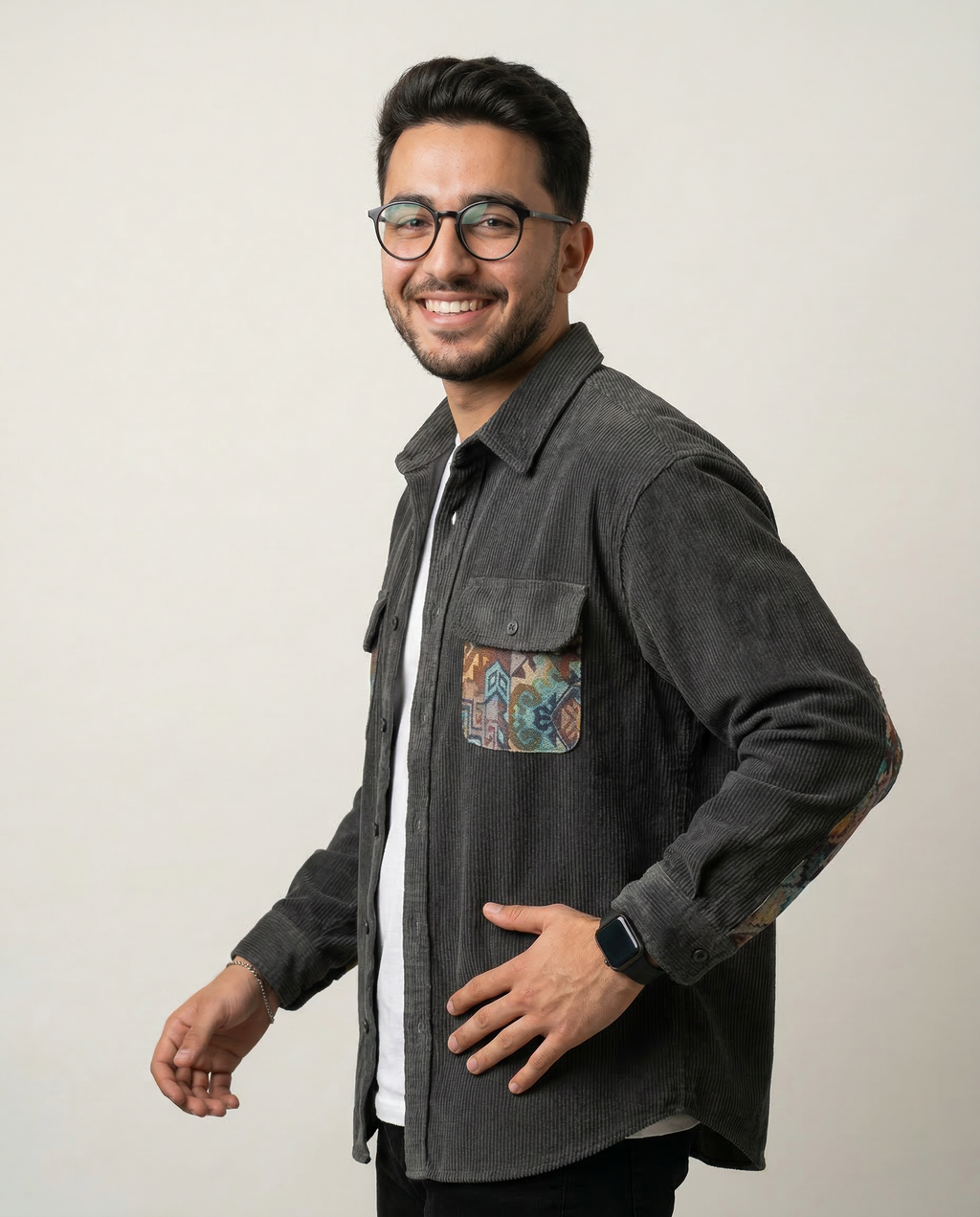 PARIS | Camicia a Vento in Velluto a Coste