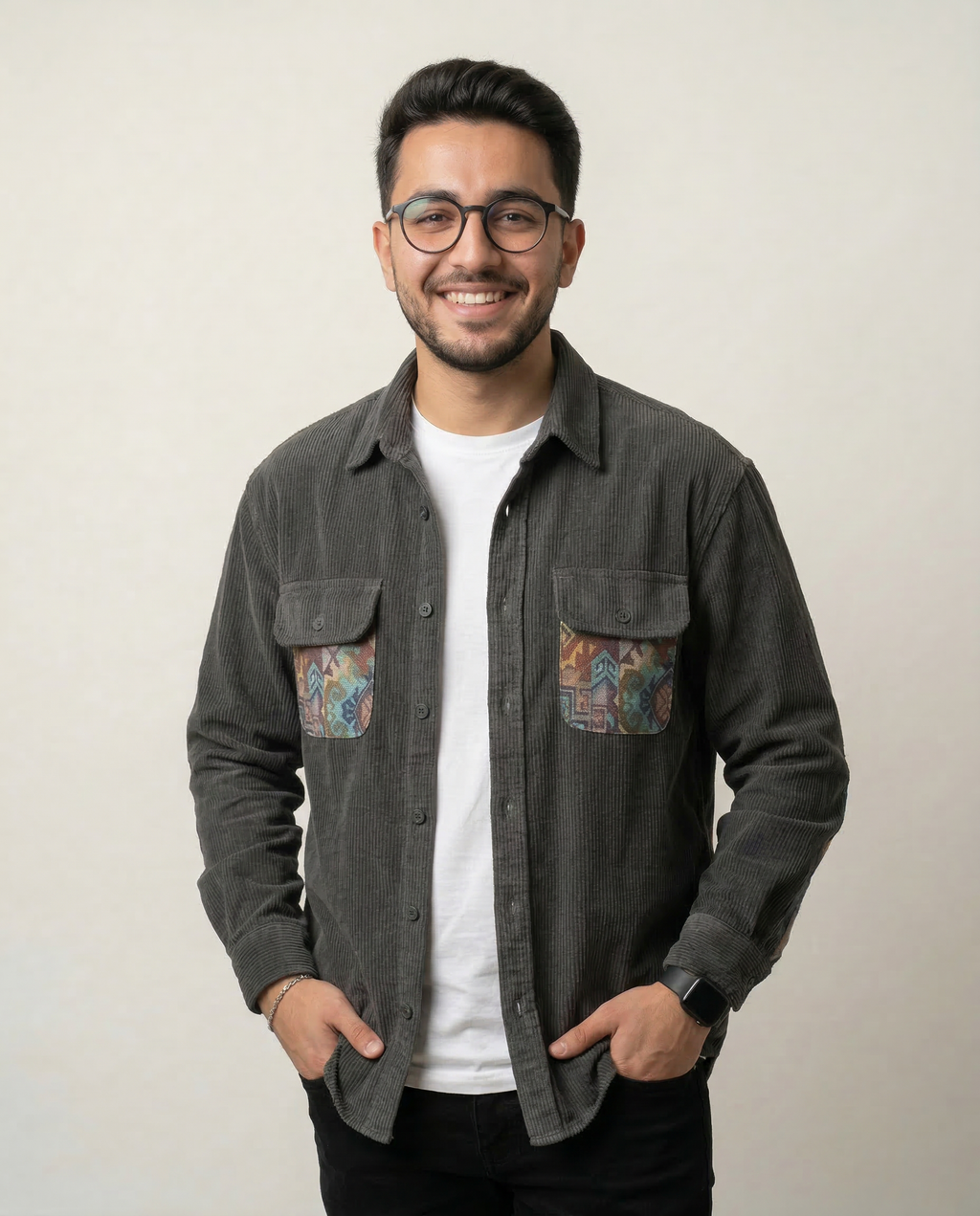 PARIS | Camicia a Vento in Velluto a Coste