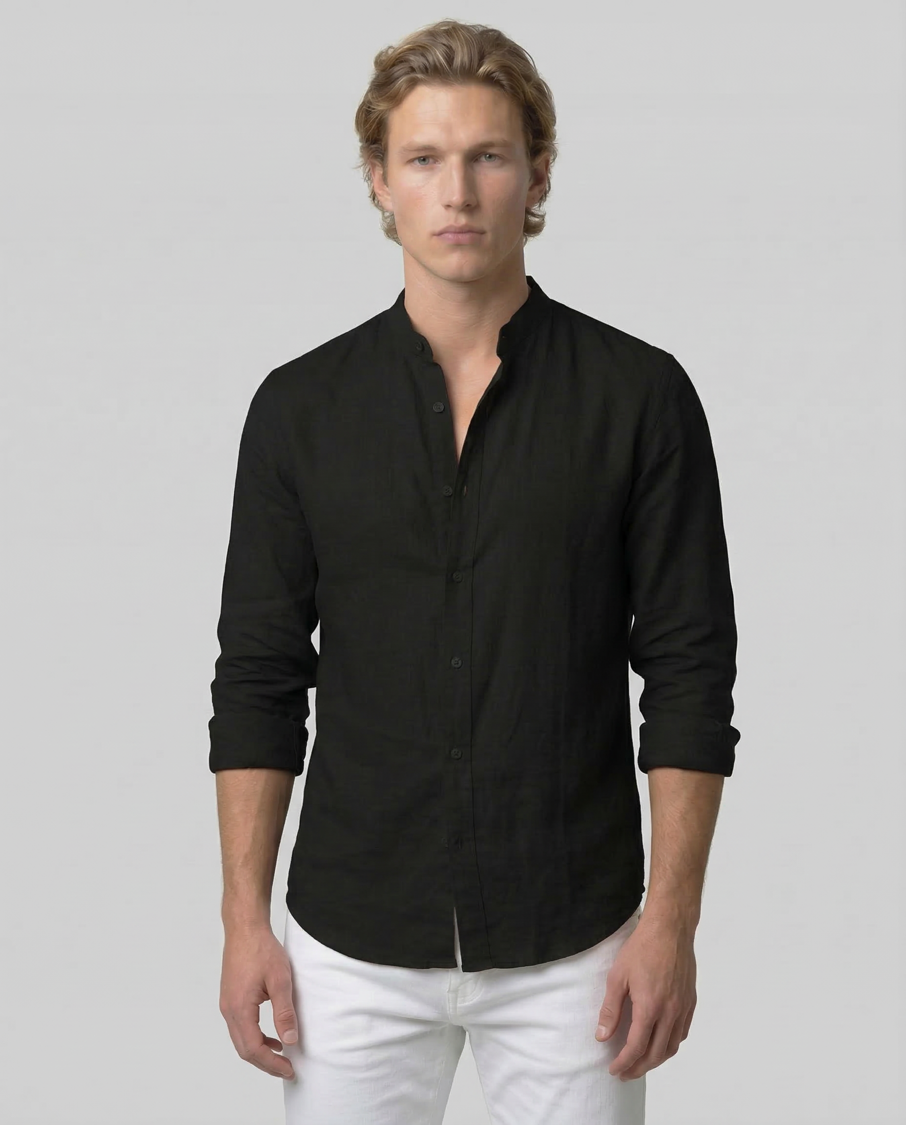 Camicia di lino traspirante