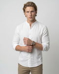 Camicia di lino traspirante