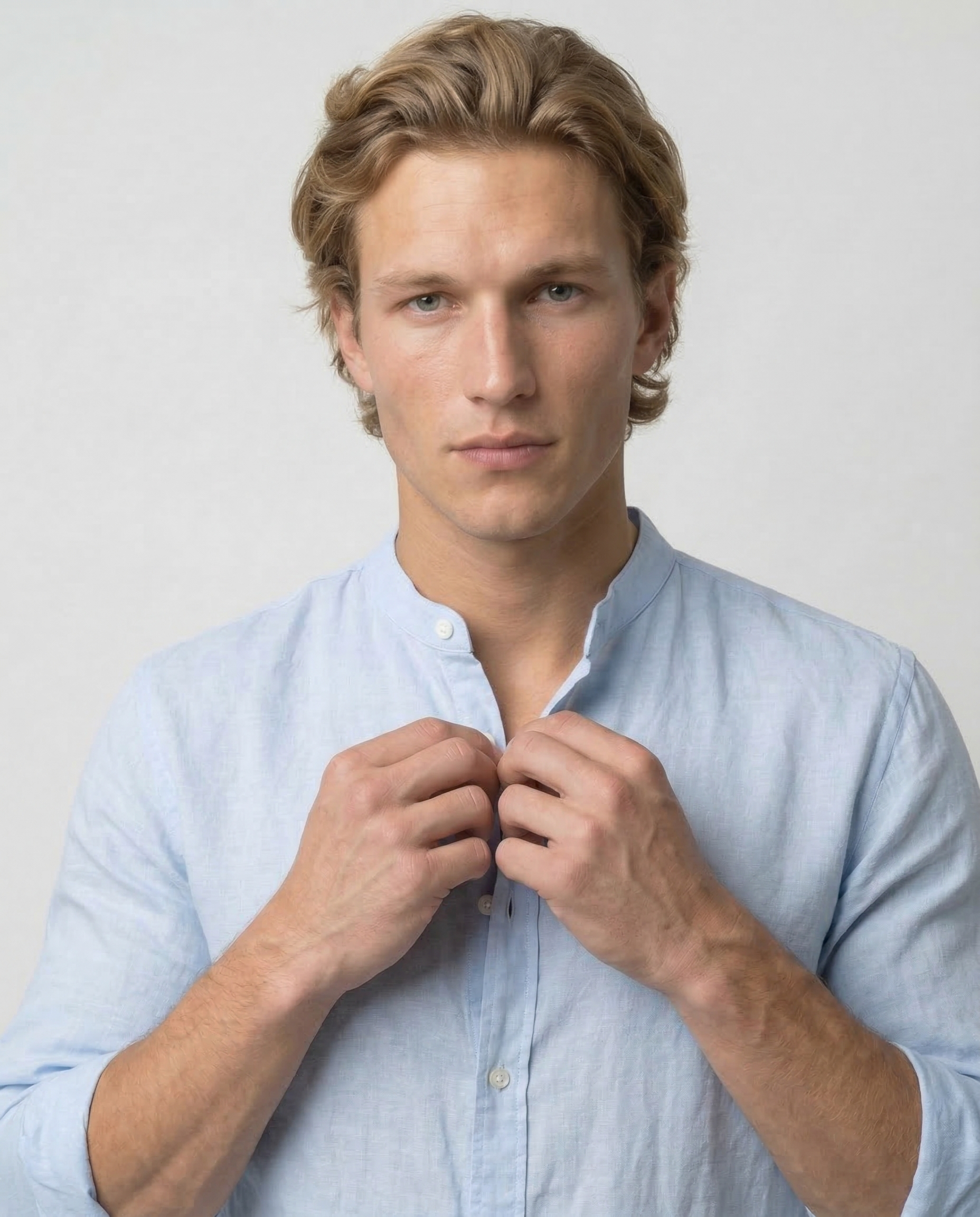 Camicia di lino traspirante
