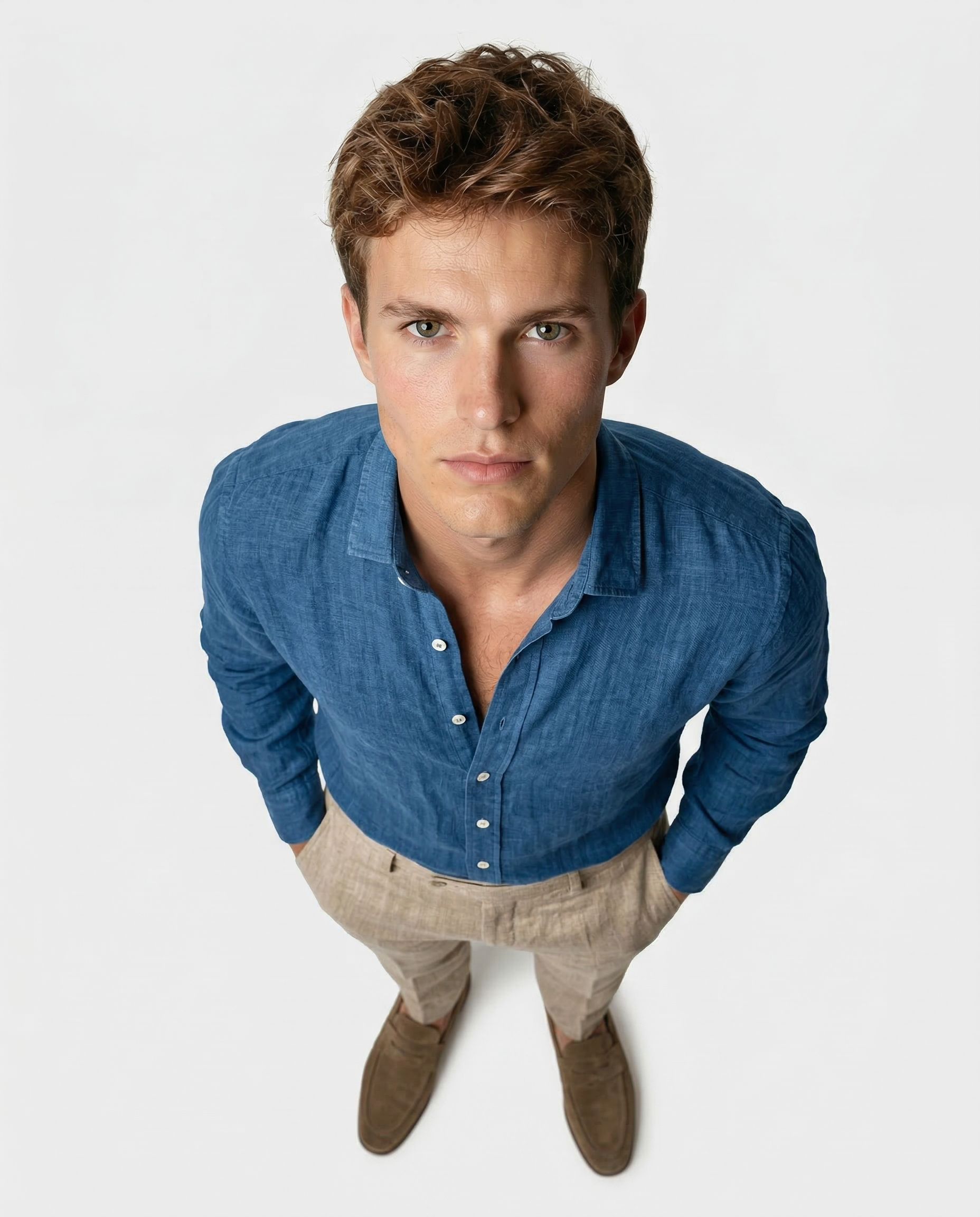Camicia casual in lino