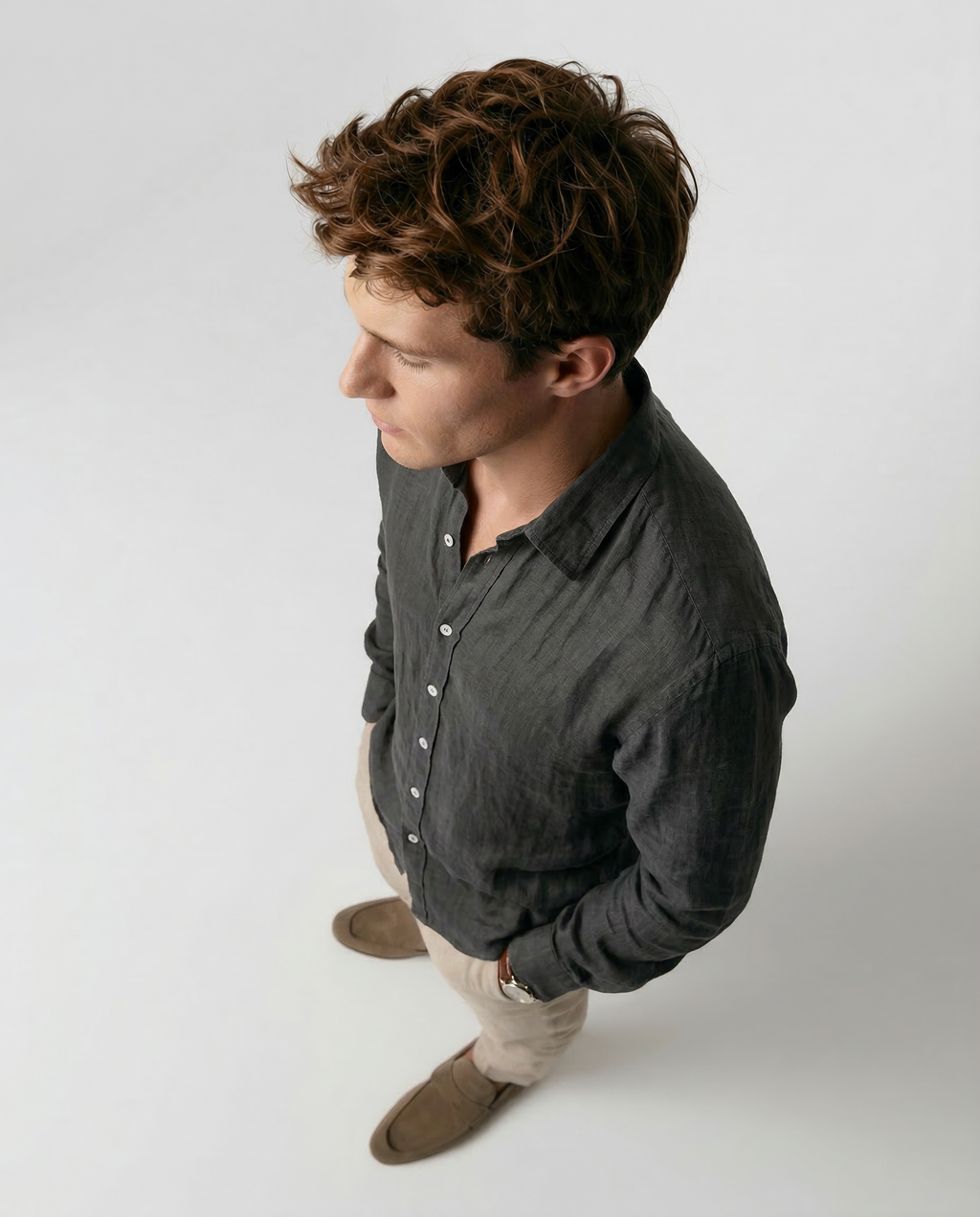 Camicia casual in lino