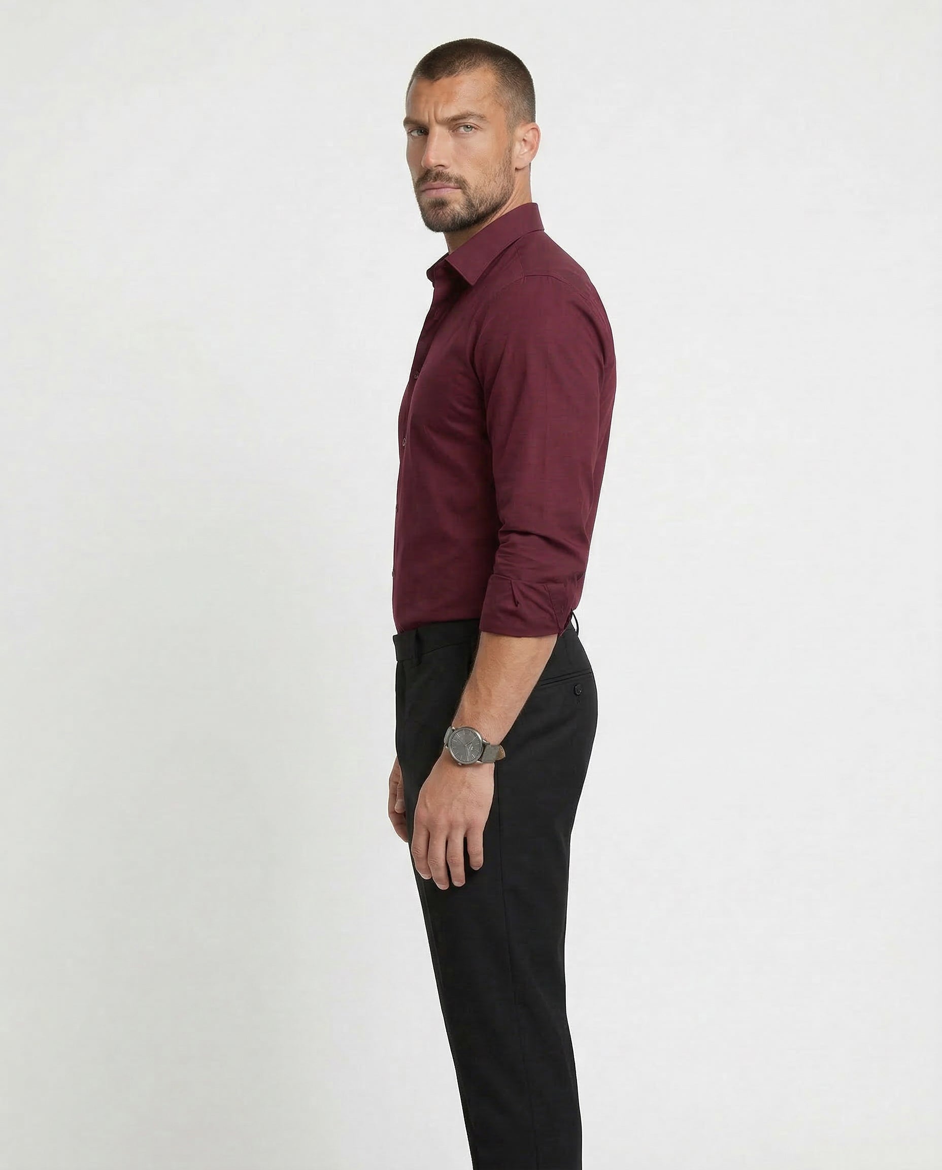 Mitchel™ | Camicia elastica anti-piega da uomo