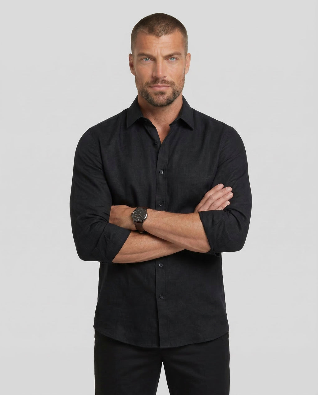 Mitchel™ | Camicia elastica anti-piega da uomo