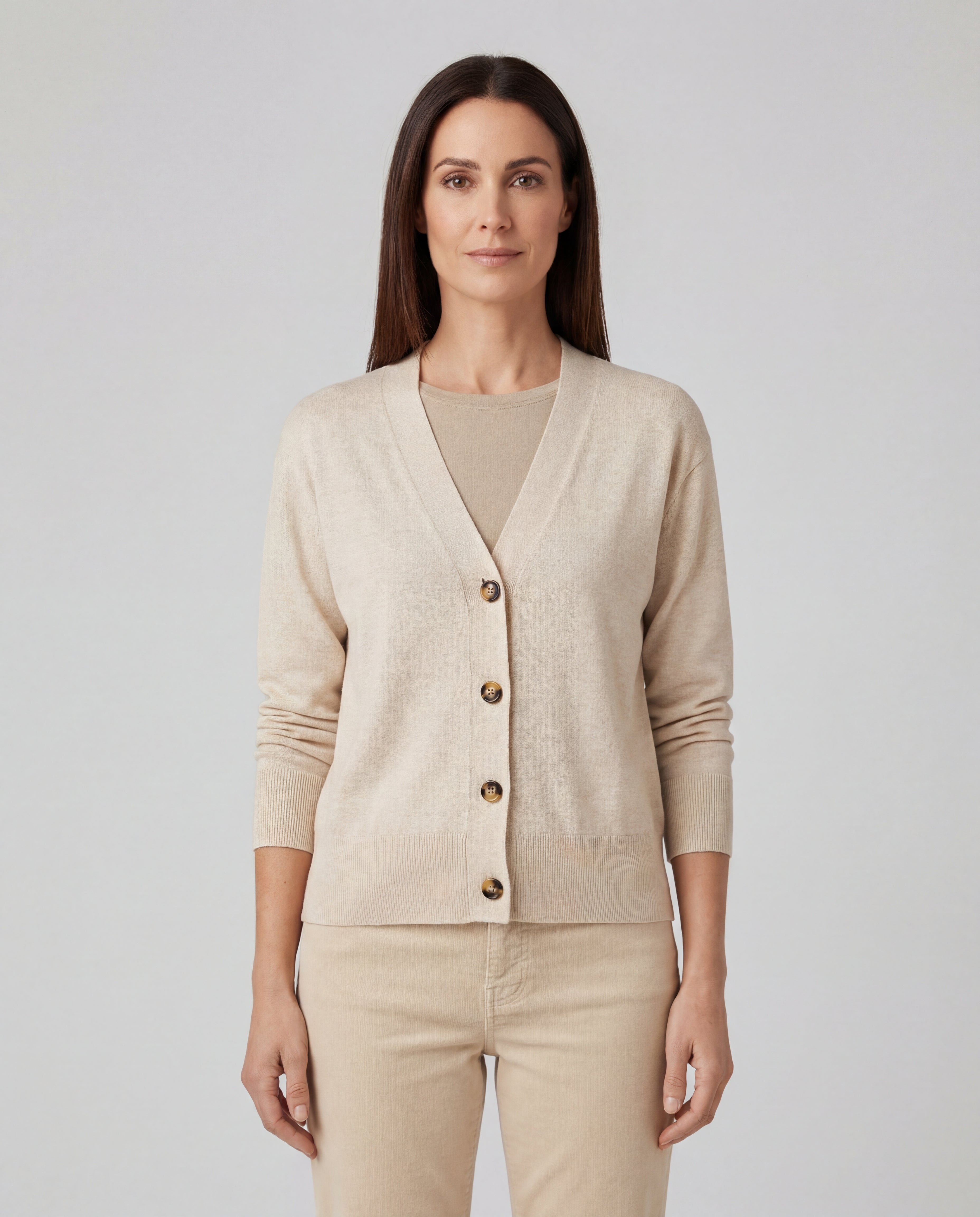 Sara - Cardigan Sabbia