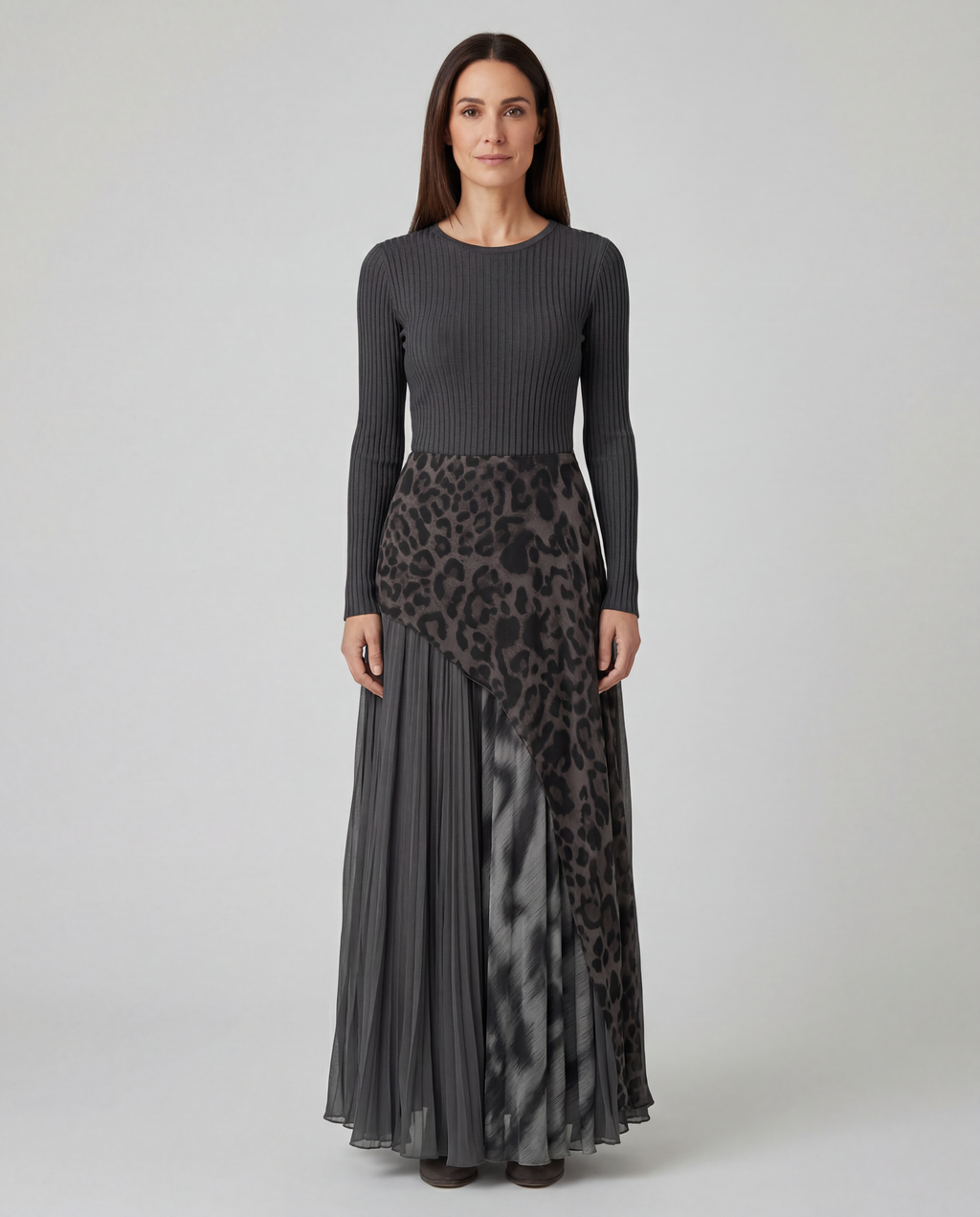 Clara - Vestito Lungo Leopardato