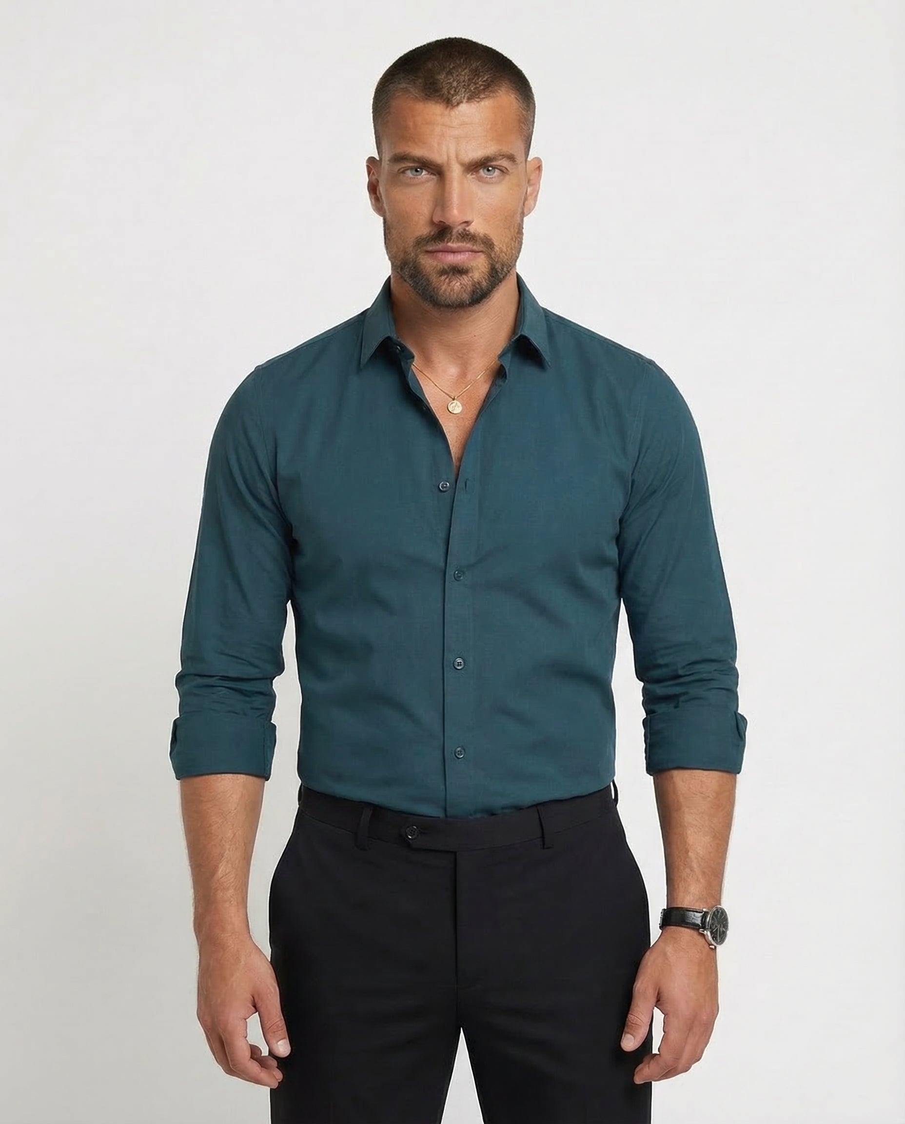 Mitchel™ | Camicia elastica anti-piega da uomo